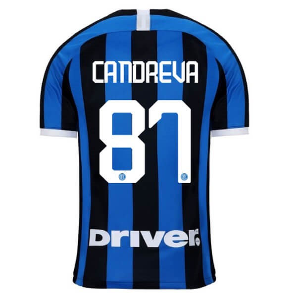 Camiseta Inter Milan NO.87 Candreva Primera equipación 2019-2020 Azul